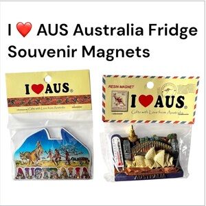 NIP I ❤️ AUS Australia Fridge Magnet Bundle – Sydney + Kangaroo